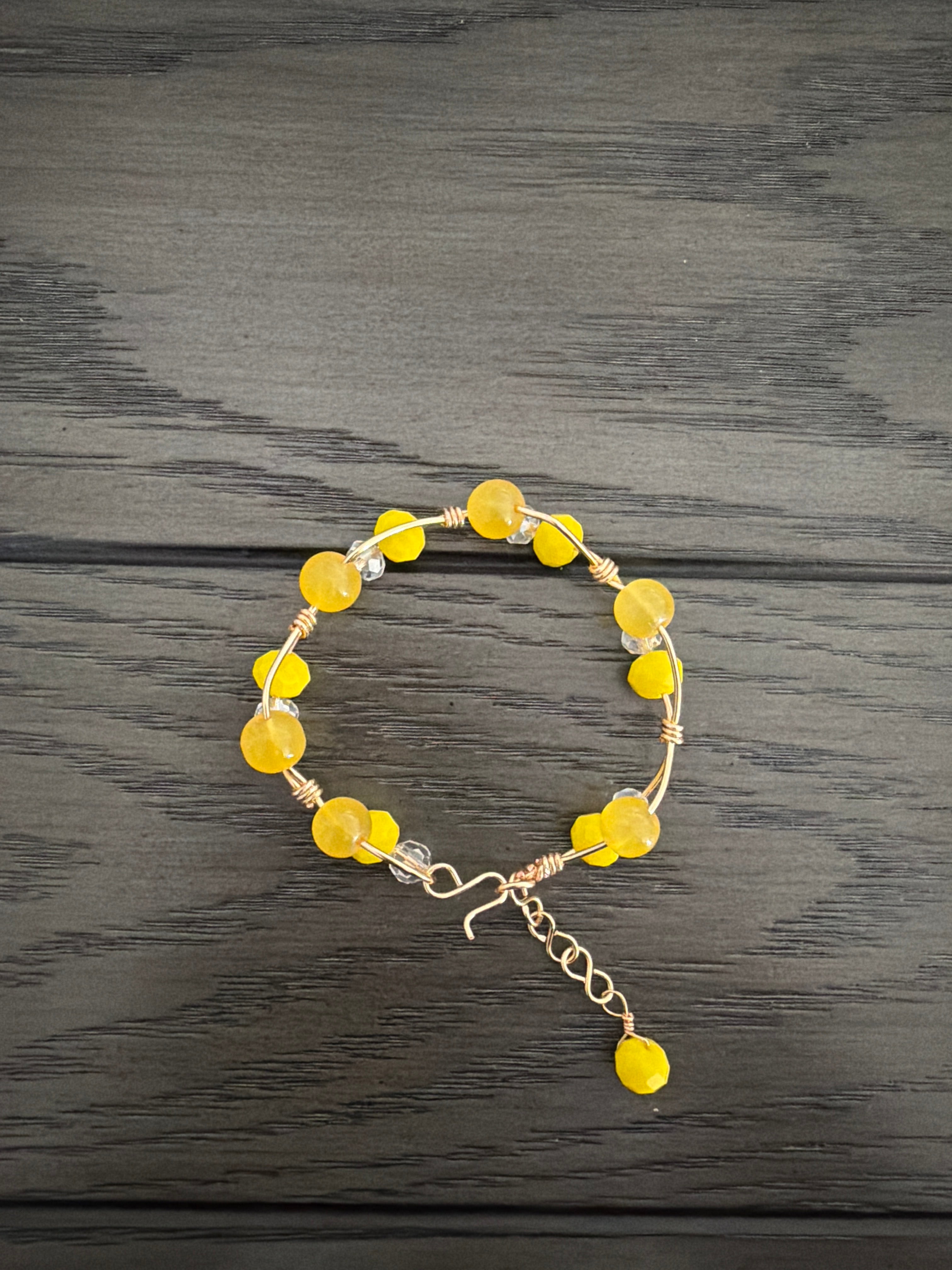 3 bead wire bracelet (Little girl)