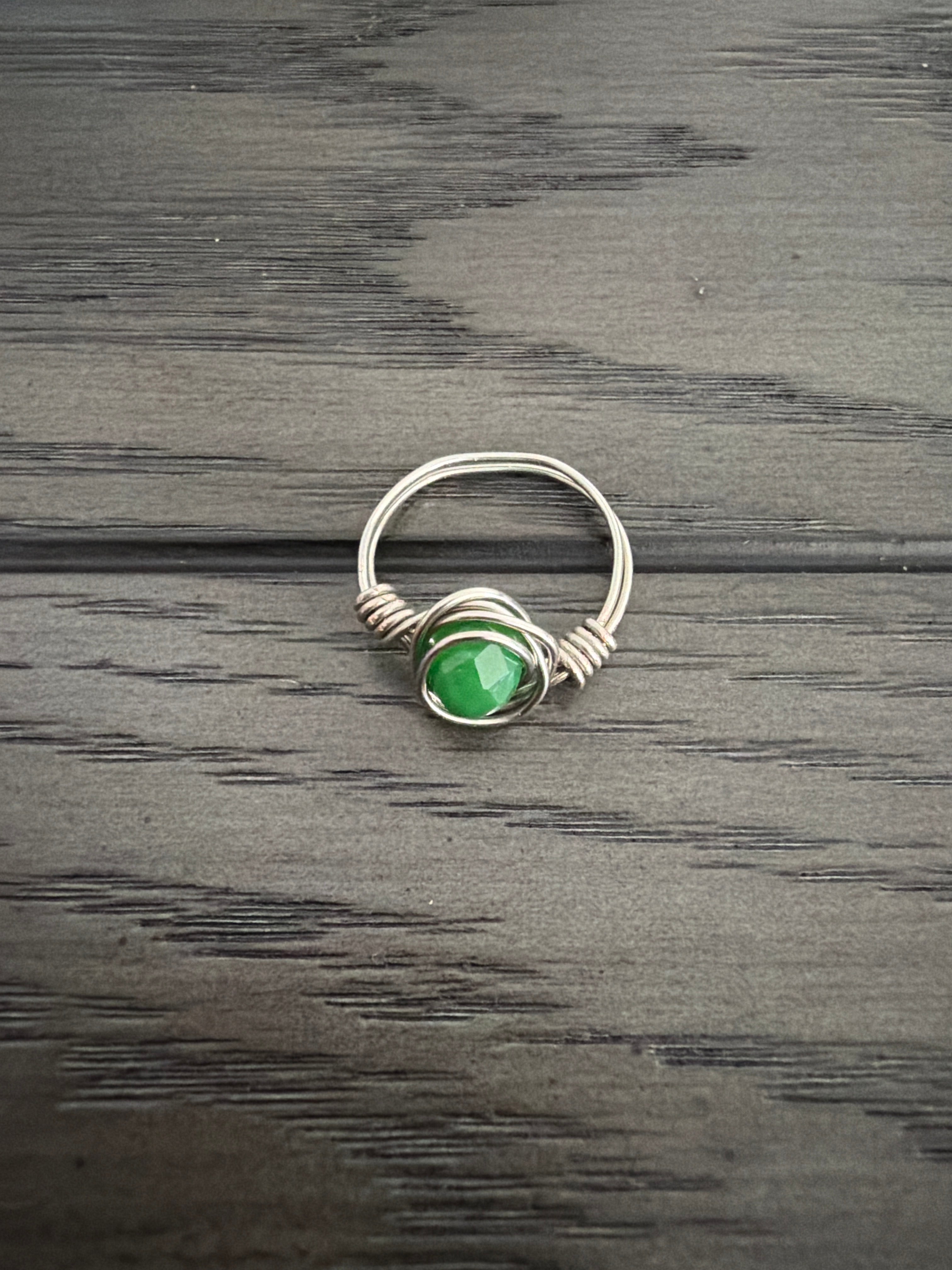 Silver wire ring Size:7