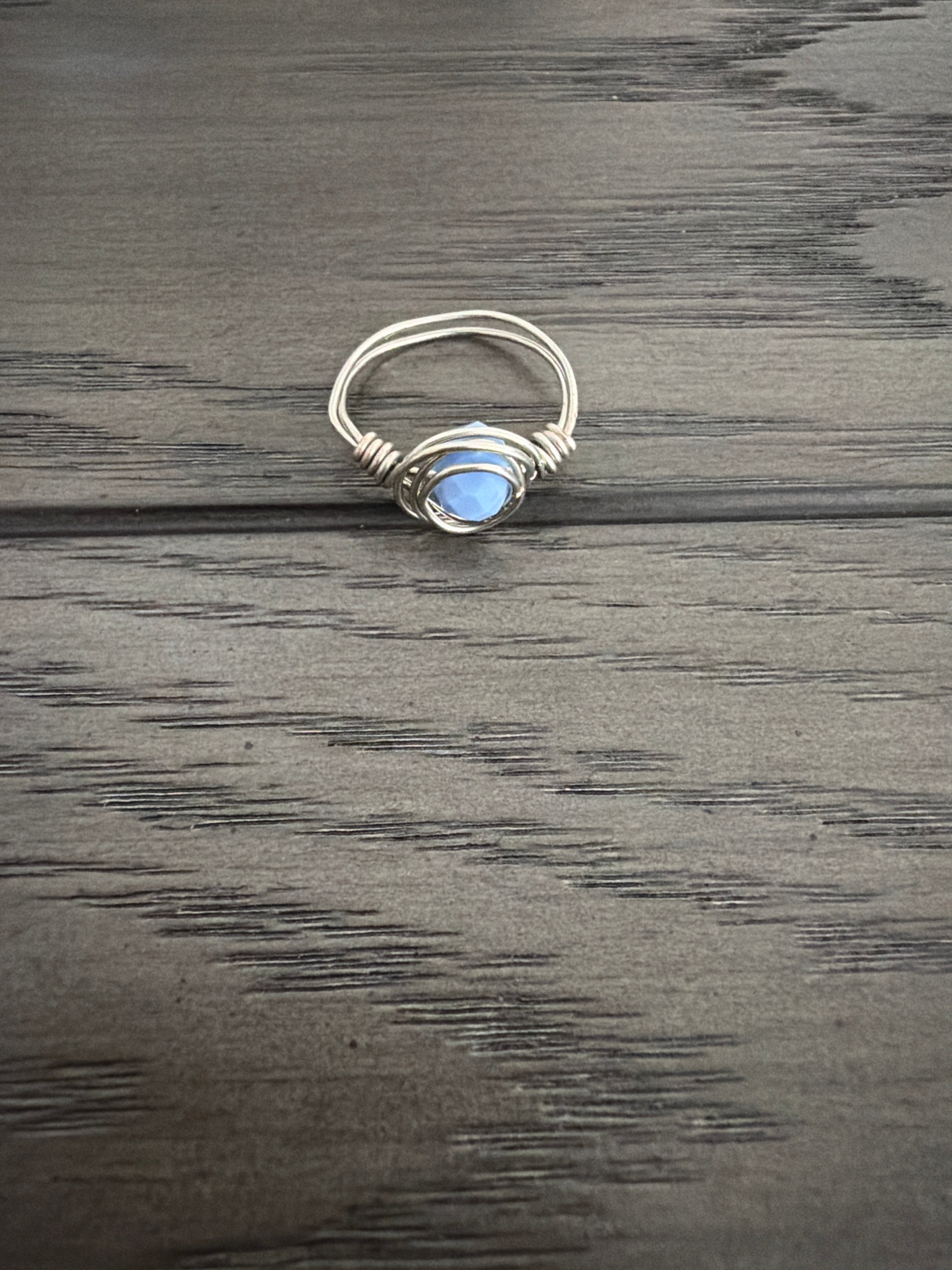 Silver wire ring Size:9