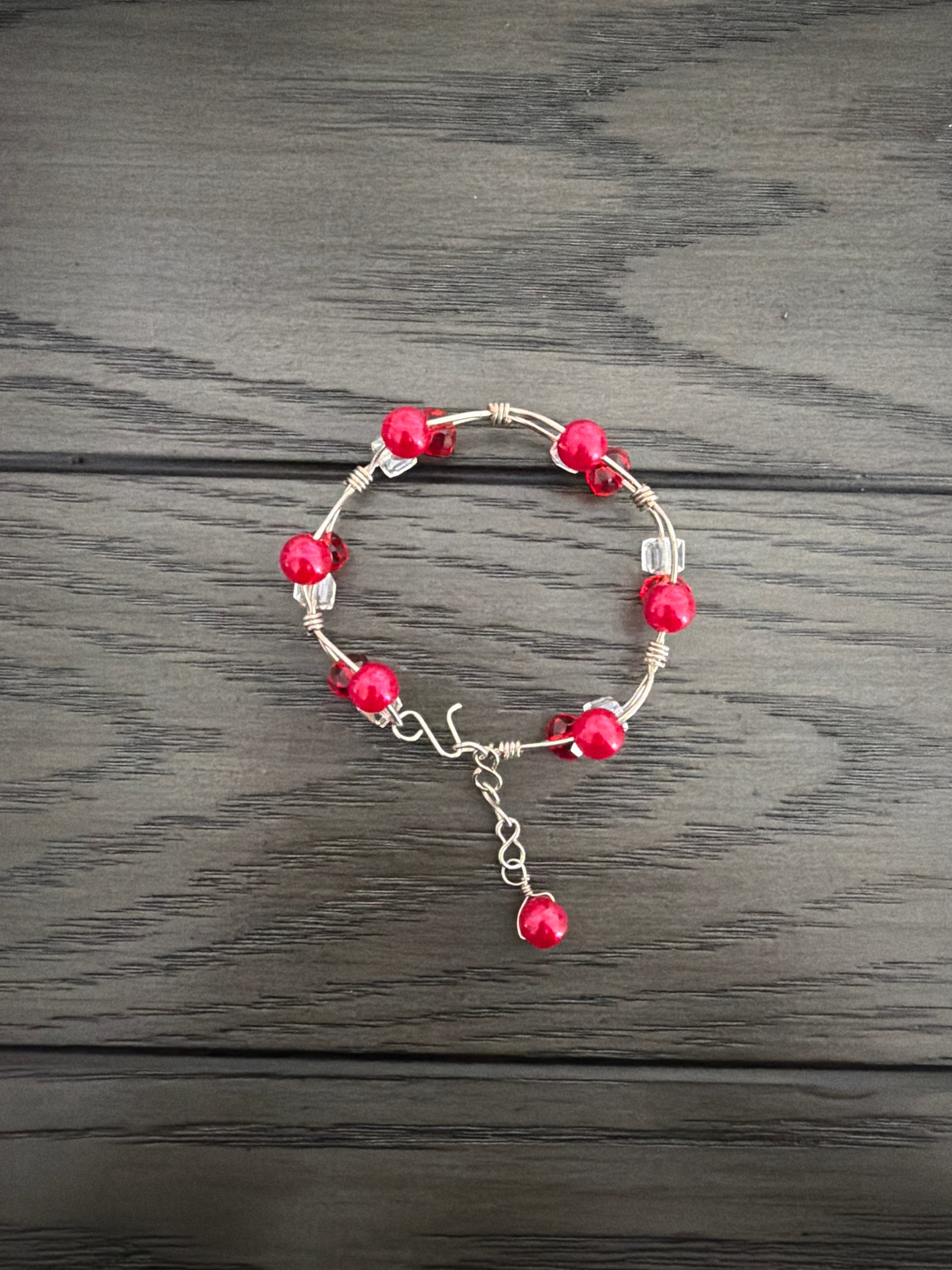 3 bead wire bracelet (Little girl)