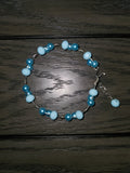 3 bead wire bracelet