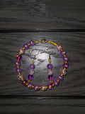 Wire bracelet & earring set
